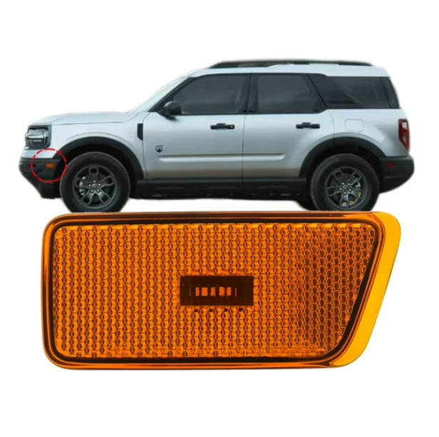 ციმციმა BRONCO SPORT 2021-2024 ბამპერის გვერდითა წინა მარცხენა  ყვითელი, ორივე მხარეს